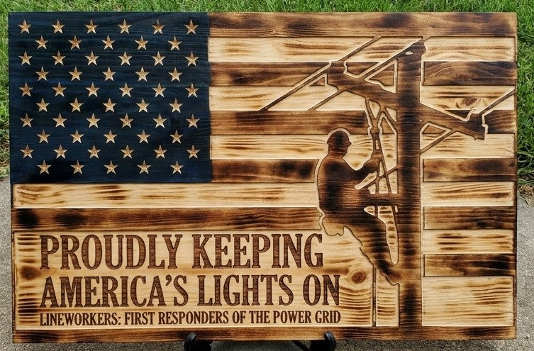 The Lineman Tribute Flag